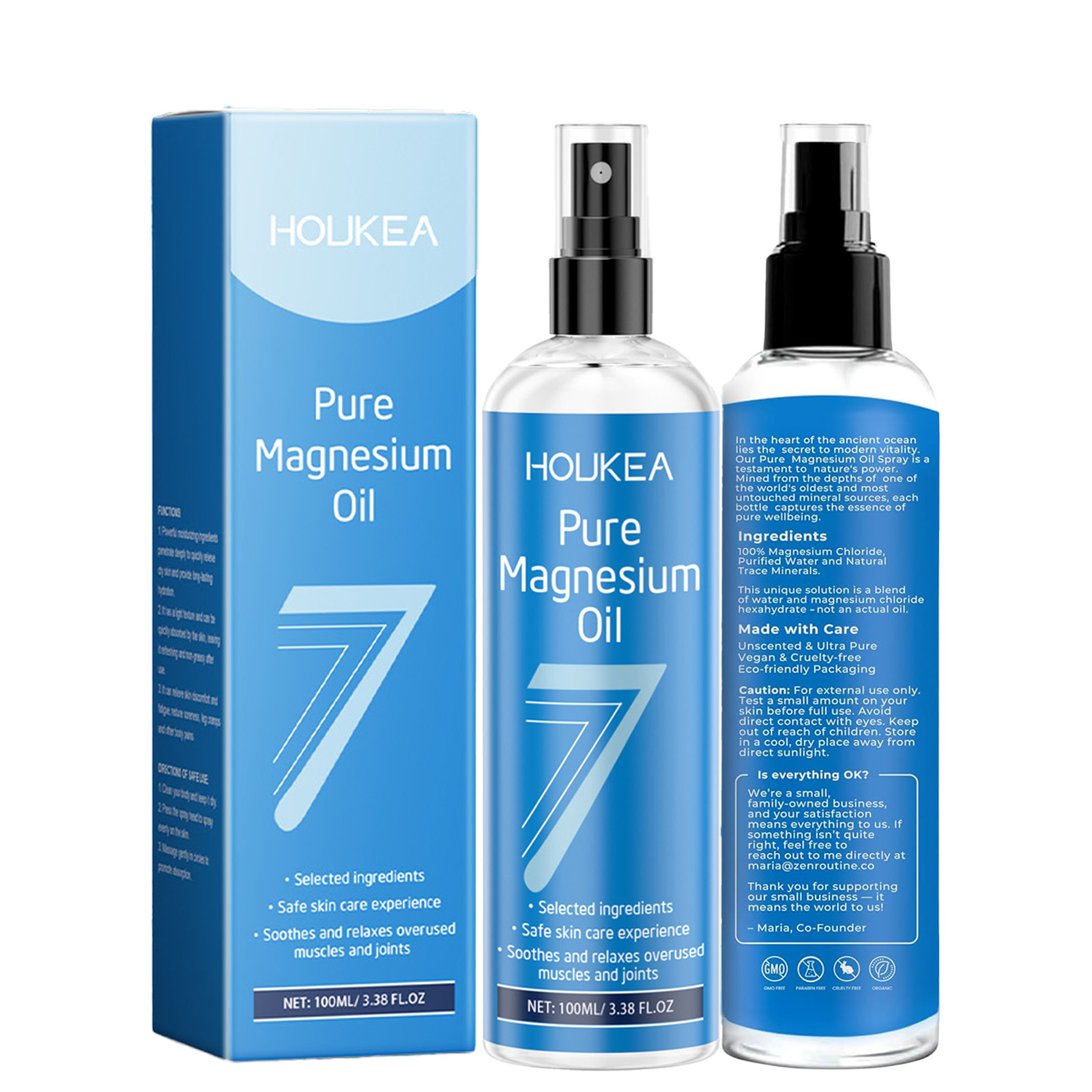 Bath Salts Magnesium - Aceite de Magnesio Puro en Aerosol,