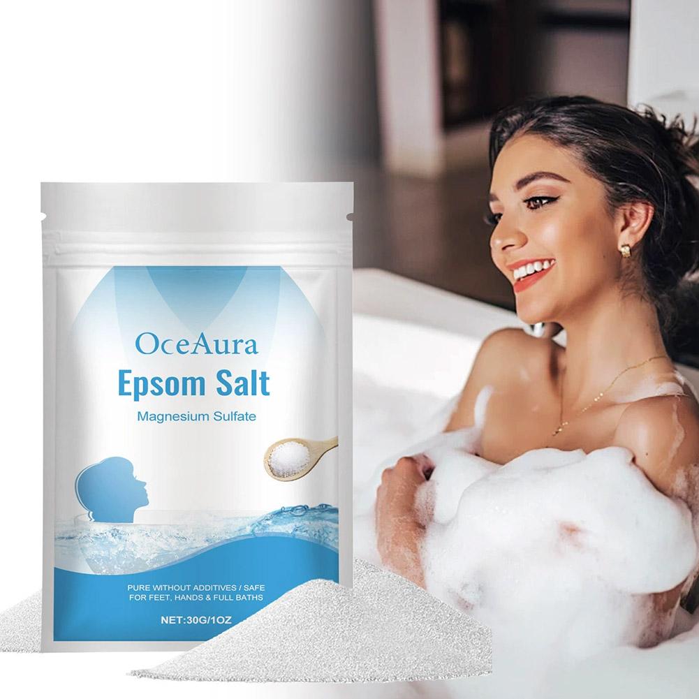 Bath Salts Magnesium - 30g de sal, sulfato de magnesio,