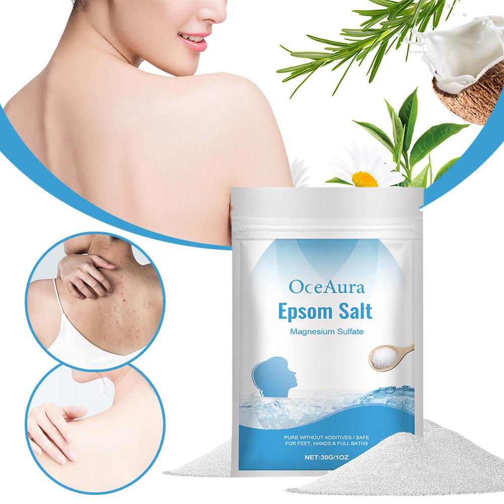 30g de sal, sulfato de magnesi - Bath Salts Magnesium reseña y precio