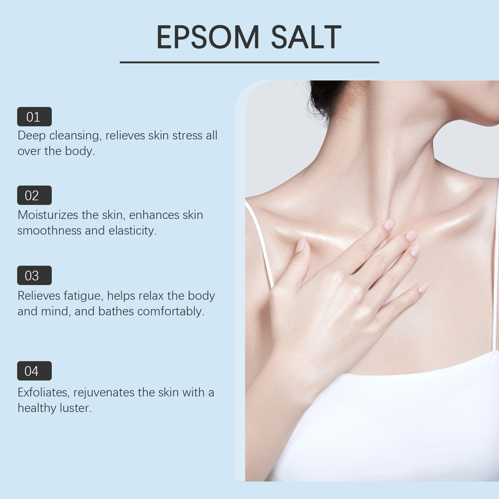 Epsom sal sulfato de magnesio  - Bath Salts Magnesium reseña y precio