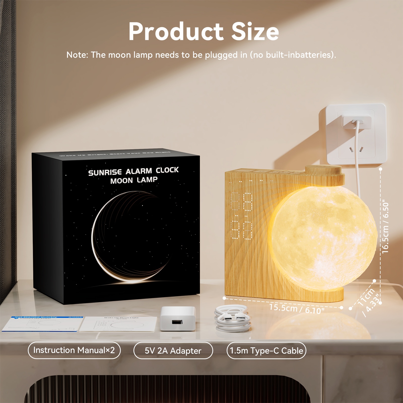 Lámpara Lunar con Luz Nocturna - White Noise Machine Sleep reseña y precio